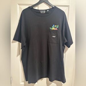 KITH Men’s T-Shirt Floral Kith Kin Family XXL Black